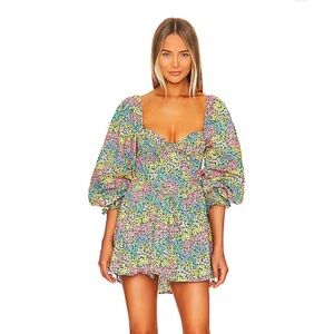For Love & Lemons Ruth floral mini dress